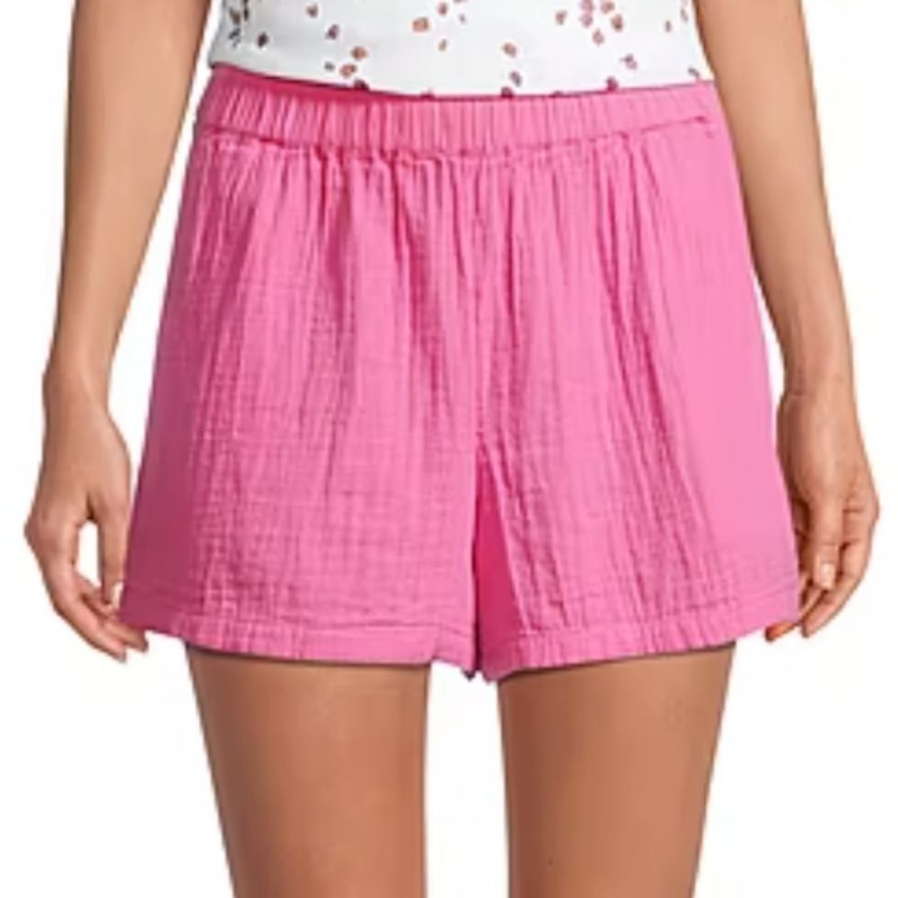 a.n.a Womens Pull On Shorts Size 3x Pink Pockets 100 cotton 4 in inseam